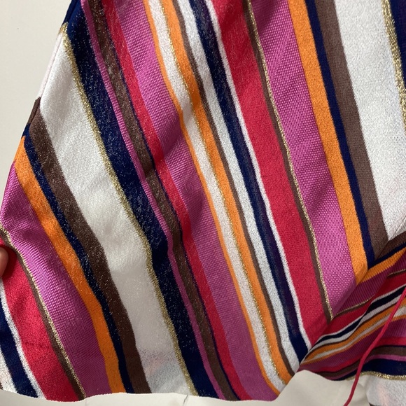 ICB metallic stripe vintage knit skirt M - Picture 2 of 6